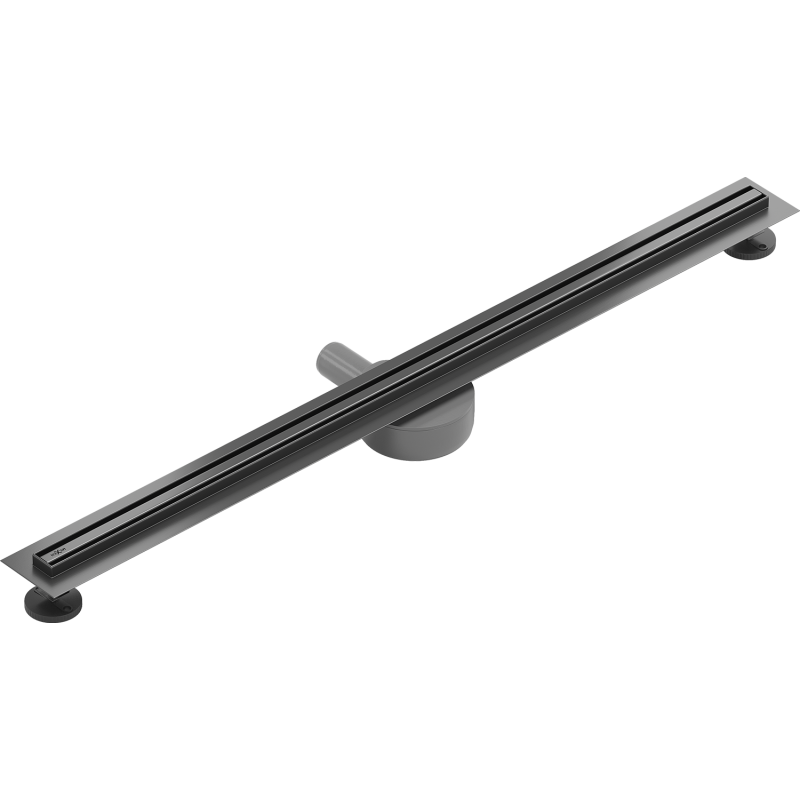 Mexen Flat 360° Slim rotary linear drain 80 cm, gun gray brushed - 1E41080