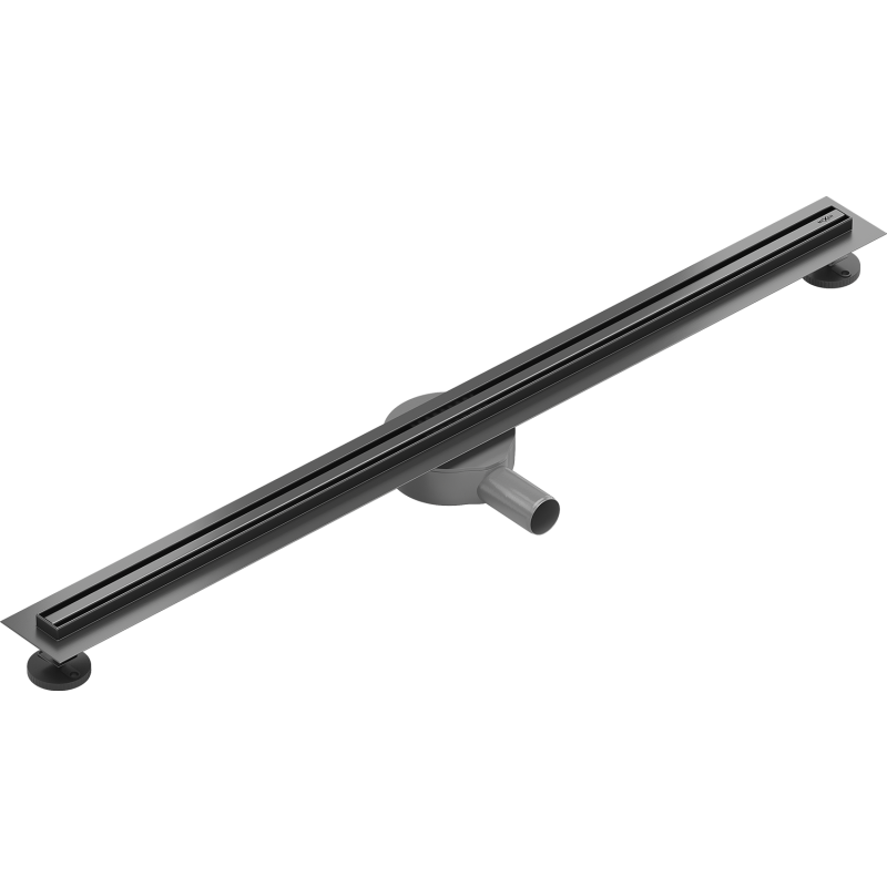 Mexen Flat 360° Slim rotatable linear drain 90 cm, brushed gun gray - 1E41090