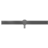 Mexen Flat 360° Slim rotatable linear drain 90 cm, brushed gun gray - 1E41090
