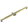 Mexen Flat 360° Slim 110 cm Rotating Linear Drain, Brushed Gold - 1A41110
