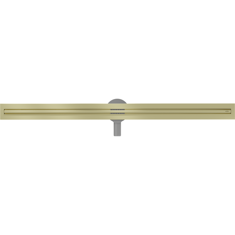 Mexen Flat 360° Slim rotating linear drain 120 cm, brushed gold - 1A41120
