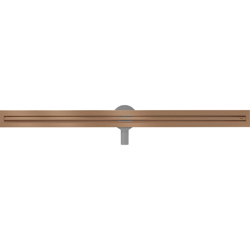 Mexen Flat 360° Slim rotating linear drain 150 cm, brushed copper - 1C41150