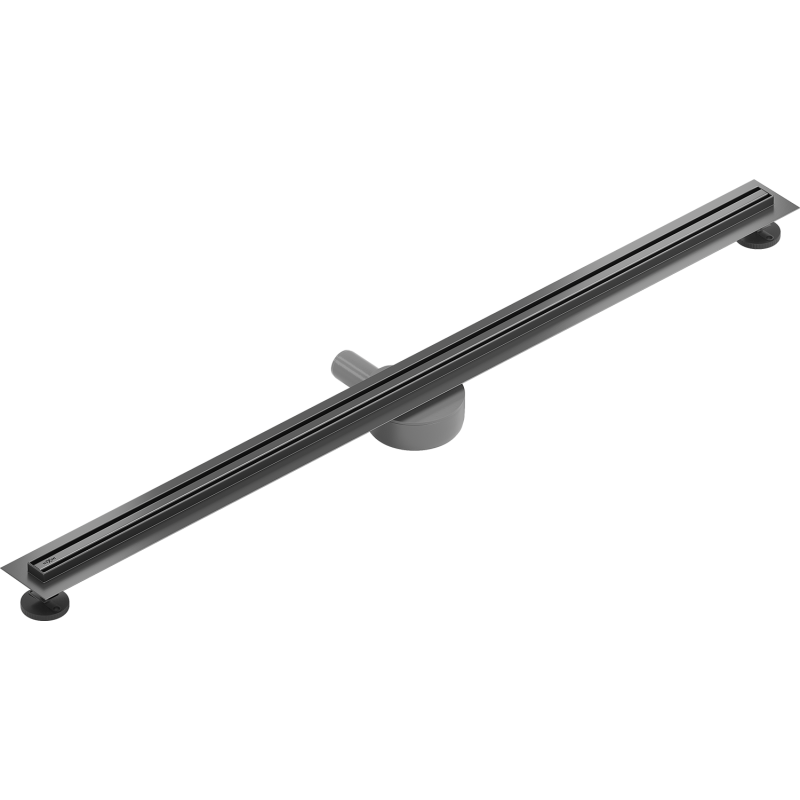 Mexen Flat 360° Slim rotary linear drain 150 cm, brushed gun gray - 1E41150