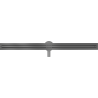 Mexen Flat 360° Slim rotary linear drain 150 cm, brushed gun gray - 1E41150