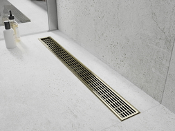 Mexen Flat M33 cover for linear drain 100 cm, gold - 15330100