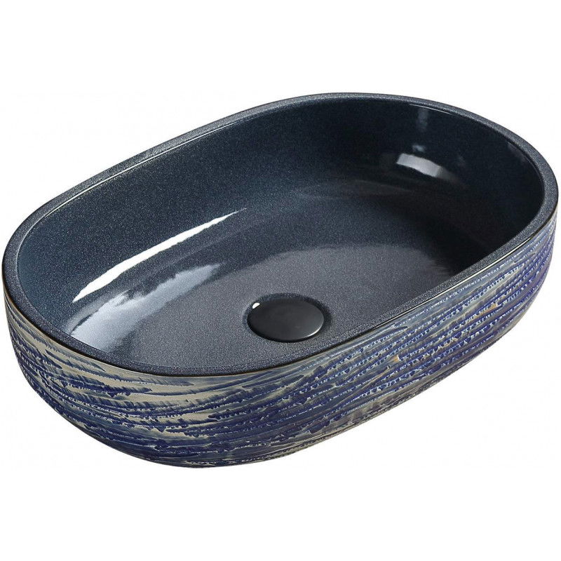 Mexen Alita countertop washbasin 58 x 39 cm, Blue - 22045866