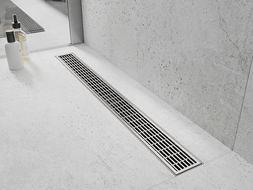 Mexen Flat 360° M33 360° Rotating Linear Drain 100 cm, Inox - 1033100-40