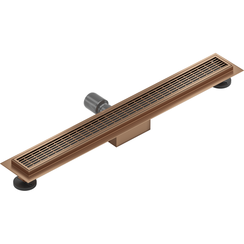 Mexen Flat M33 linear drain 50 cm, brushed copper - 1C33050-15