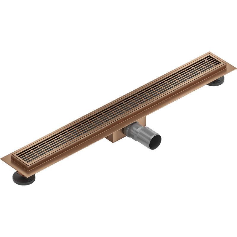 Mexen Flat M33 linear drain 50 cm, brushed copper - 1C33050-15