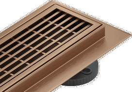 Mexen Flat M33 linear drain 90 cm, brushed copper - 1C33090-15