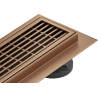 Mexen Flat M33 Linear Drain 100 cm, Brushed Copper - 1C33100-15