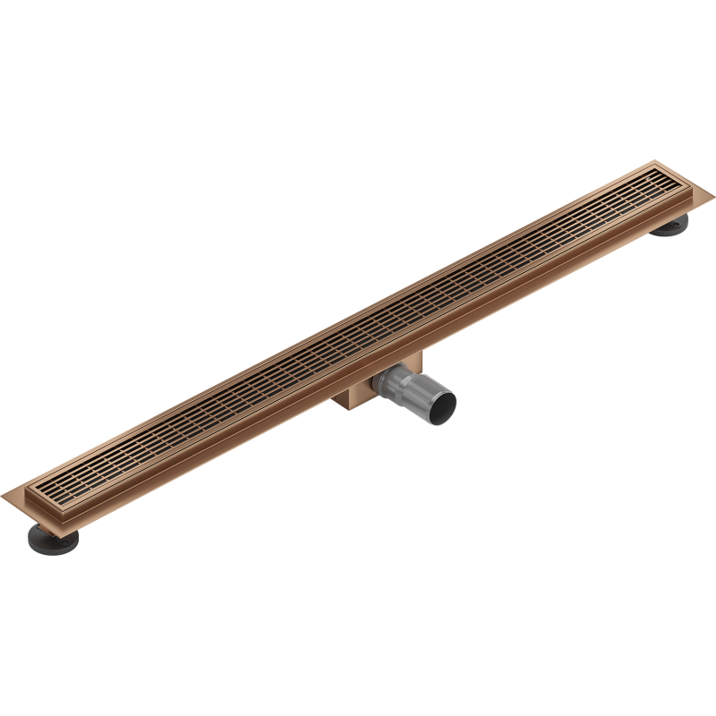 Mexen Flat M33 linear drain 90 cm, brushed copper - 1C33090-15