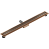 Mexen Flat M33 Linear Drain 80 cm, Brushed Copper - 1C33080-15