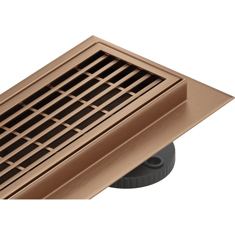 Mexen Flat 360° M33 linear rotary drain 50 cm, brushed copper - 1C33050-40