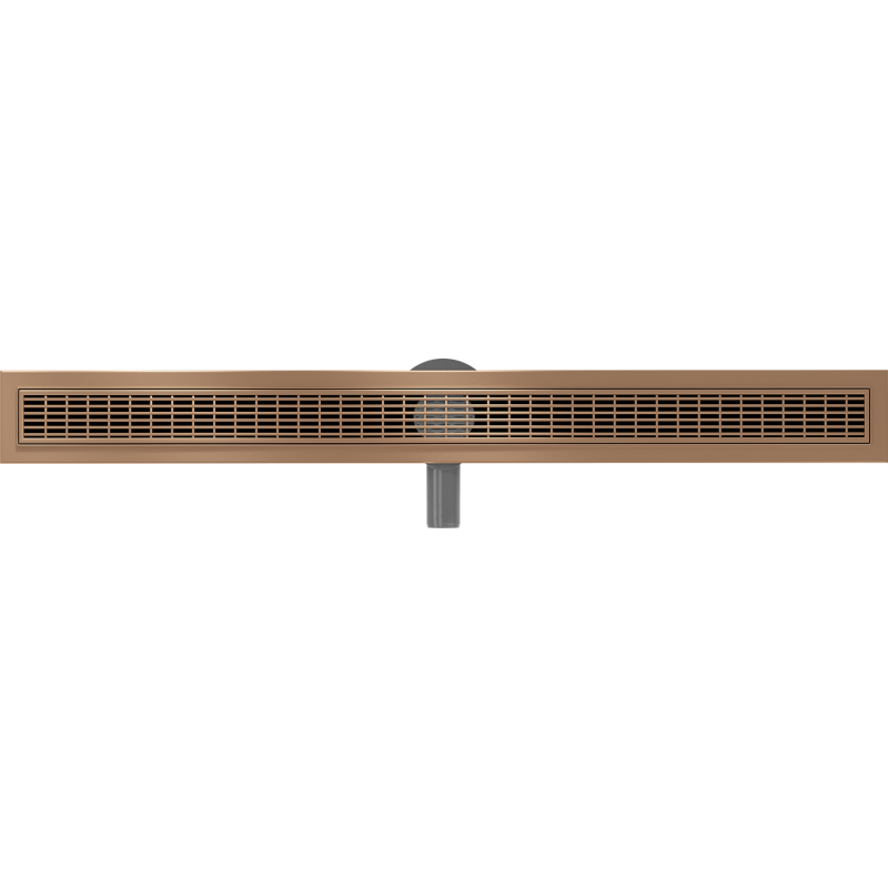 Mexen Flat 360° M33 rotating linear drain 100 cm, brushed copper - 1C33100-40