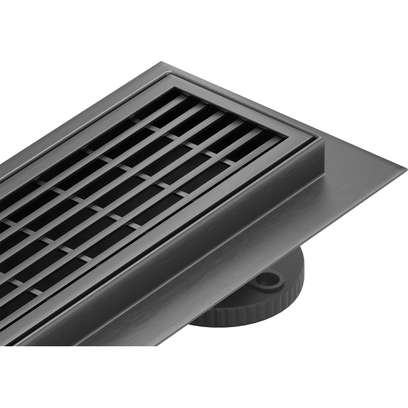 Mexen Flat M33 linear drain 50 cm, gun gray brushed - 1E33050-15