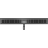Mexen Flat M33 linear drain 60 cm, brushed gun gray - 1E33060-15