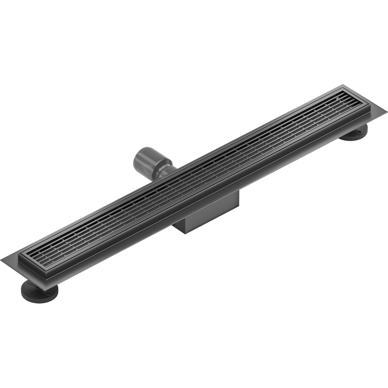 Mexen Flat M33 linear drain 70 cm, brushed gun gray - 1E33070-15