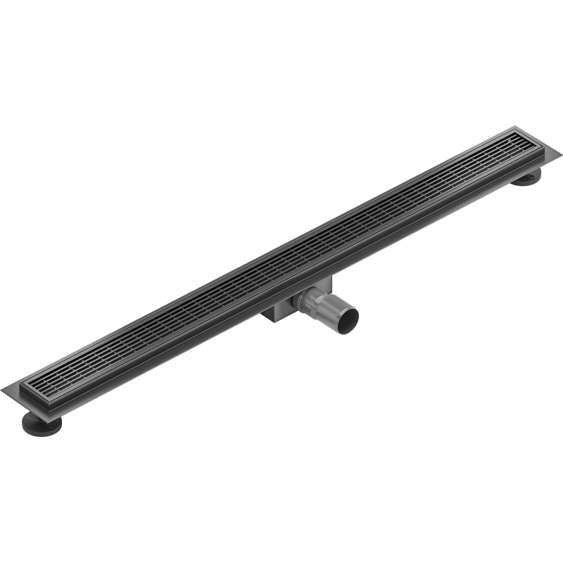 Mexen Flat M33 Linear Drain 80 cm, Brushed Gun Gray - 1E33080-15