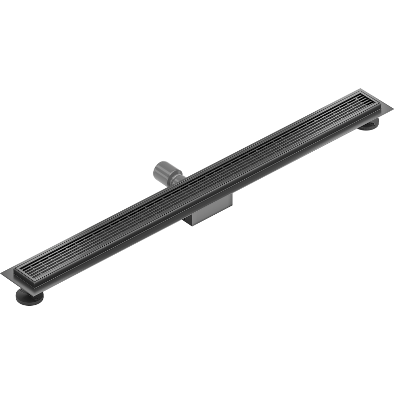 Mexen Flat M33 Linear Drain 90 cm, Brushed Gun Gray - 1E33090-15
