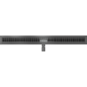 Mexen Flat M33 Linear Drain 90 cm, Brushed Gun Gray - 1E33090-15