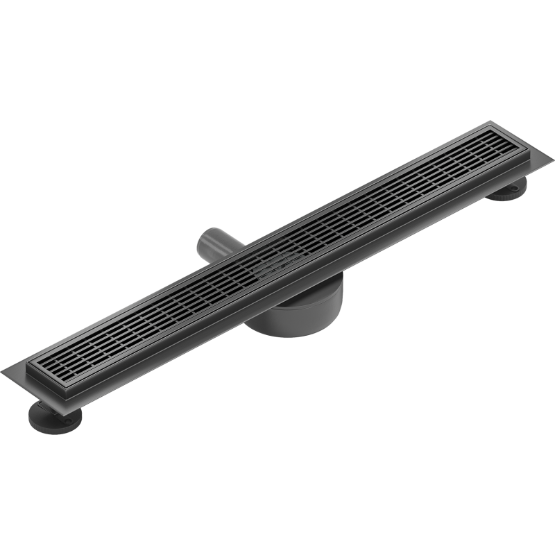 Mexen Flat 360° M33 rotational linear drain 50 cm, gun gray brushed - 1E33050-40