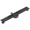 Mexen Flat 360° M33 Rotating Linear Drain 70 cm, Brushed Gun Gray - 1E33070-40