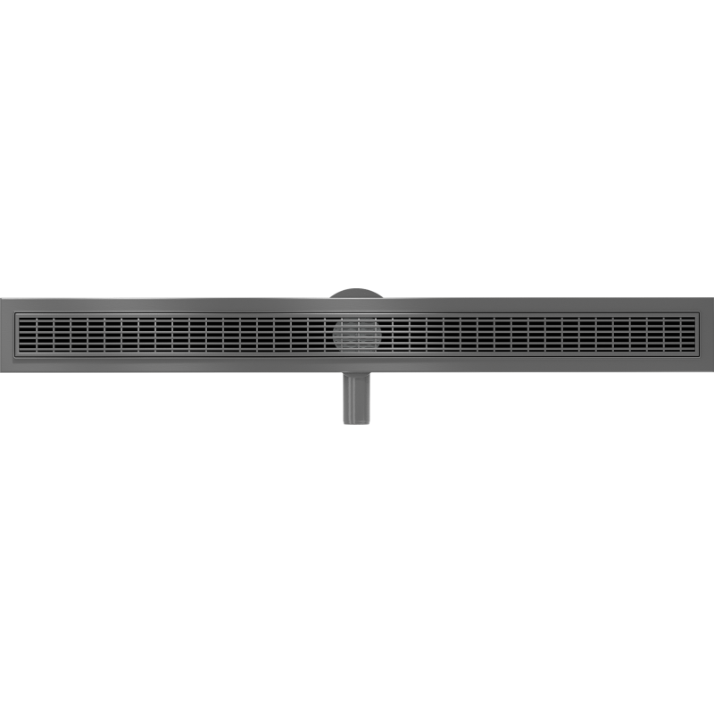 Mexen Flat 360° M33 90 cm Rotatable Linear Drain, Brushed Gun Gray - 1E33090-40