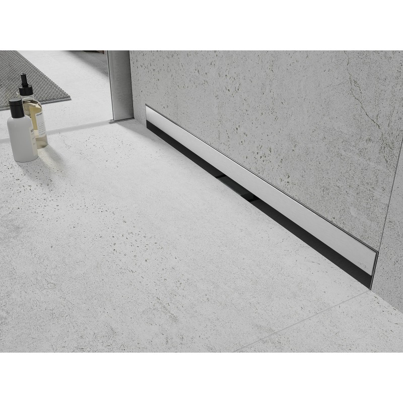 Mexen Flat Wall wall linear drain 2-in-1 110 cm, inox - 1030110
