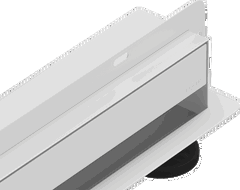 Mexen Flat Wall wall linear drain 2-in-1 50 cm, white - 1230050