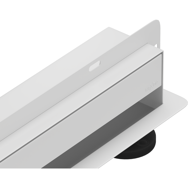Mexen Flat Wall 2-in-1 Wall Linear Drain 80 cm, White - 1230080