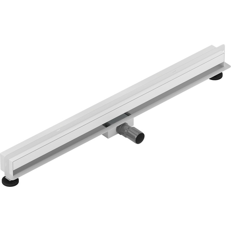 Mexen Flat Wall 2-in-1 Wall Linear Drain 80 cm, White - 1230080