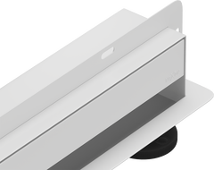 Mexen Flat Wall wall linear drain 2-in-1 90 cm, white - 1230090