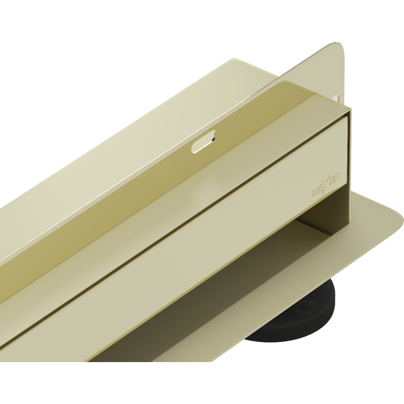 Mexen Flat Wall wall linear drain 2-in-1 50 cm, gold - 1530050