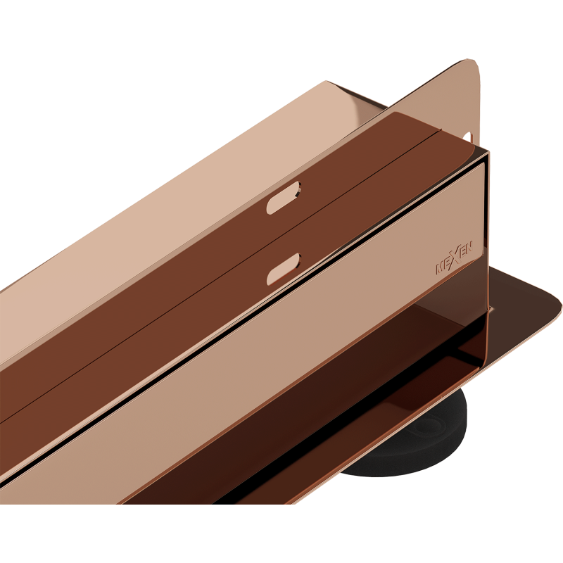 Mexen Flat Wall wall linear drain 2-in-1 80 cm, rose gold - 1630080