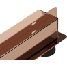 Mexen Flat Wall 2-in-1 Wall Linear Drain 90 cm, Rose Gold - 1630090