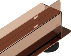 Mexen Flat Wall 2-in-1 Wall Linear Drain 110 cm, Rose Gold - 1630110