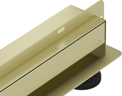 Mexen Flat Wall wall-mounted linear drain 2-in-1 50 cm, brushed gold - 1A30050