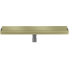 Mexen Flat Wall wall-mounted linear drain 2-in-1 50 cm, brushed gold - 1A30050