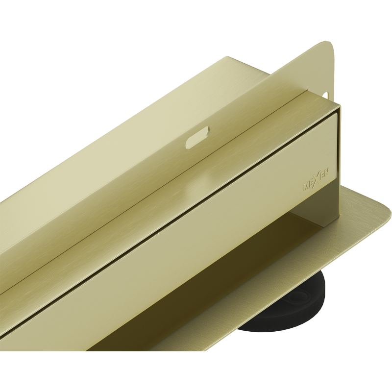 Mexen Flat Wall wall linear drain 2-in-1 70 cm, brushed gold - 1A30070