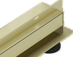 Mexen Flat Wall wall linear drain 2-in-1 70 cm, brushed gold - 1A30070