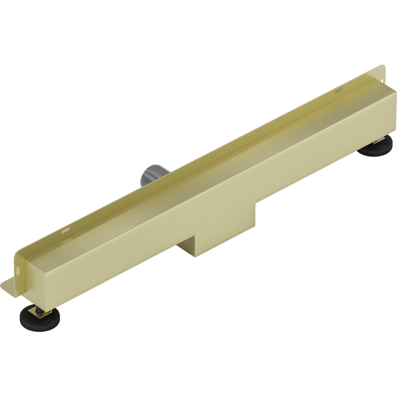 Mexen Flat Wall wall linear drain 2-in-1 70 cm, brushed gold - 1A30070