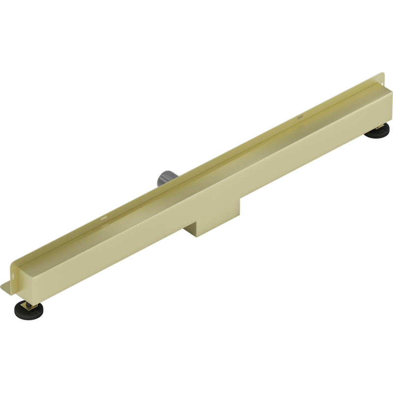 Mexen Flat Wall 2-in-1 Wall Linear Drain 100 cm, Brushed Gold - 1A30100