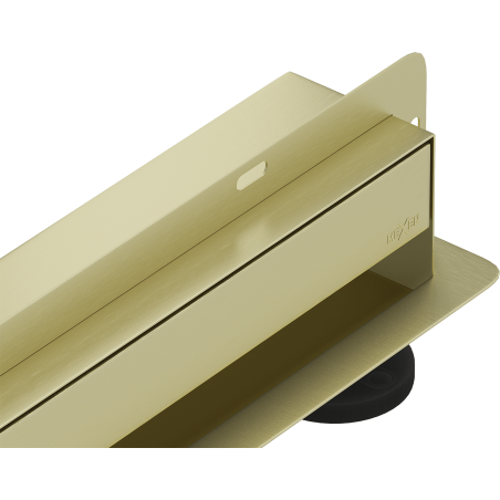 Mexen Flat Wall wall linear drain 2-in-1 120 cm, brushed gold - 1A30120
