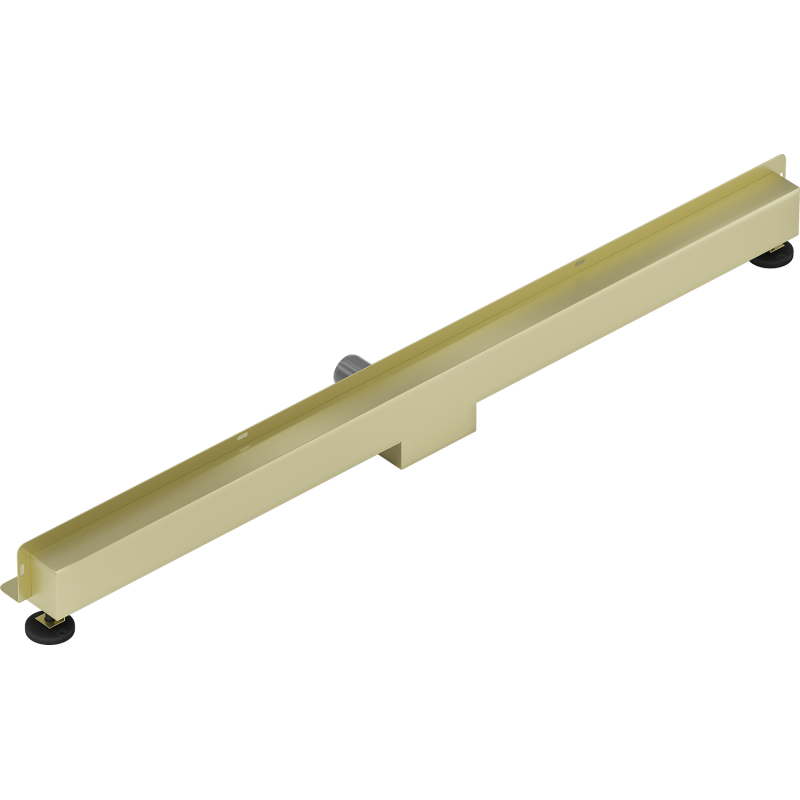 Mexen Flat Wall wall linear drain 2-in-1 120 cm, brushed gold - 1A30120