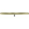 Mexen Flat Wall wall linear drain 2-in-1 120 cm, brushed gold - 1A30120