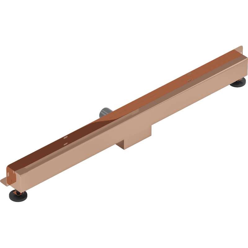 Mexen Flat Wall 2-in-1 Wall Linear Drain 90 cm, Rose Gold - 1630090