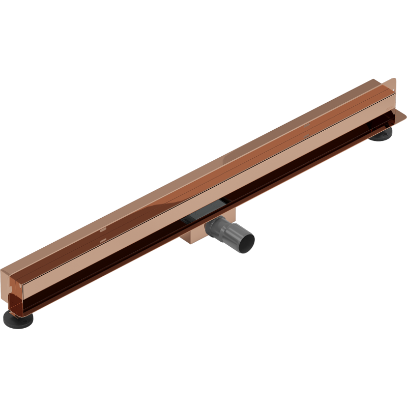 Mexen Flat Wall wall linear drain 2-in-1 100 cm, pink gold - 1630100