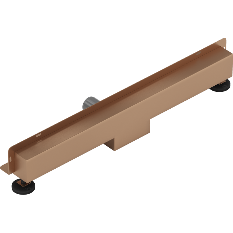 Mexen Flat Wall wall linear drain 2-in-1 50 cm, brushed copper - 1C30050