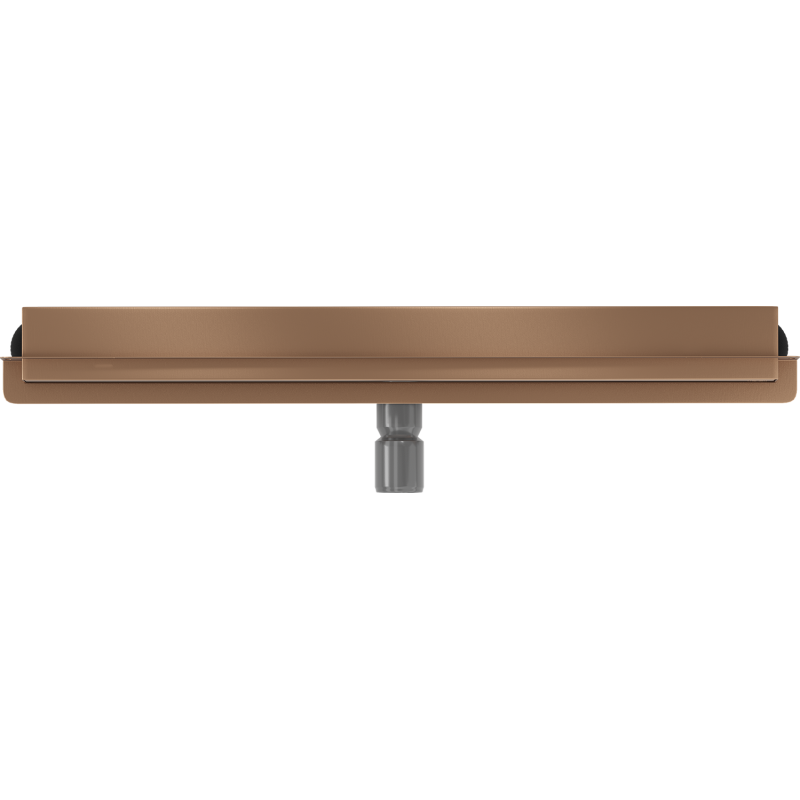 Mexen Flat Wall 2-in-1 Wall Linear Drain 60 cm, Brushed Copper - 1C30060
